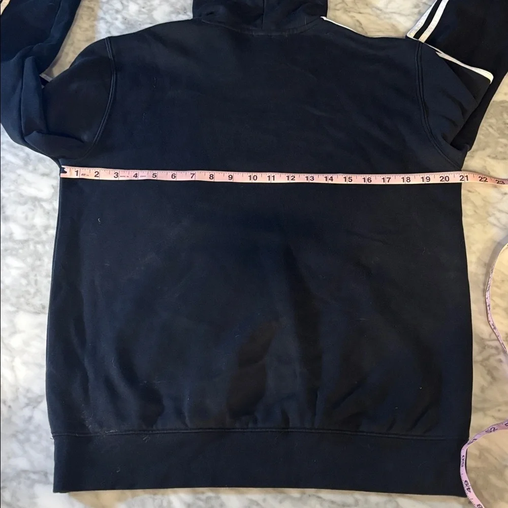 Adidas OG Men's Black Hoodie with White Accents